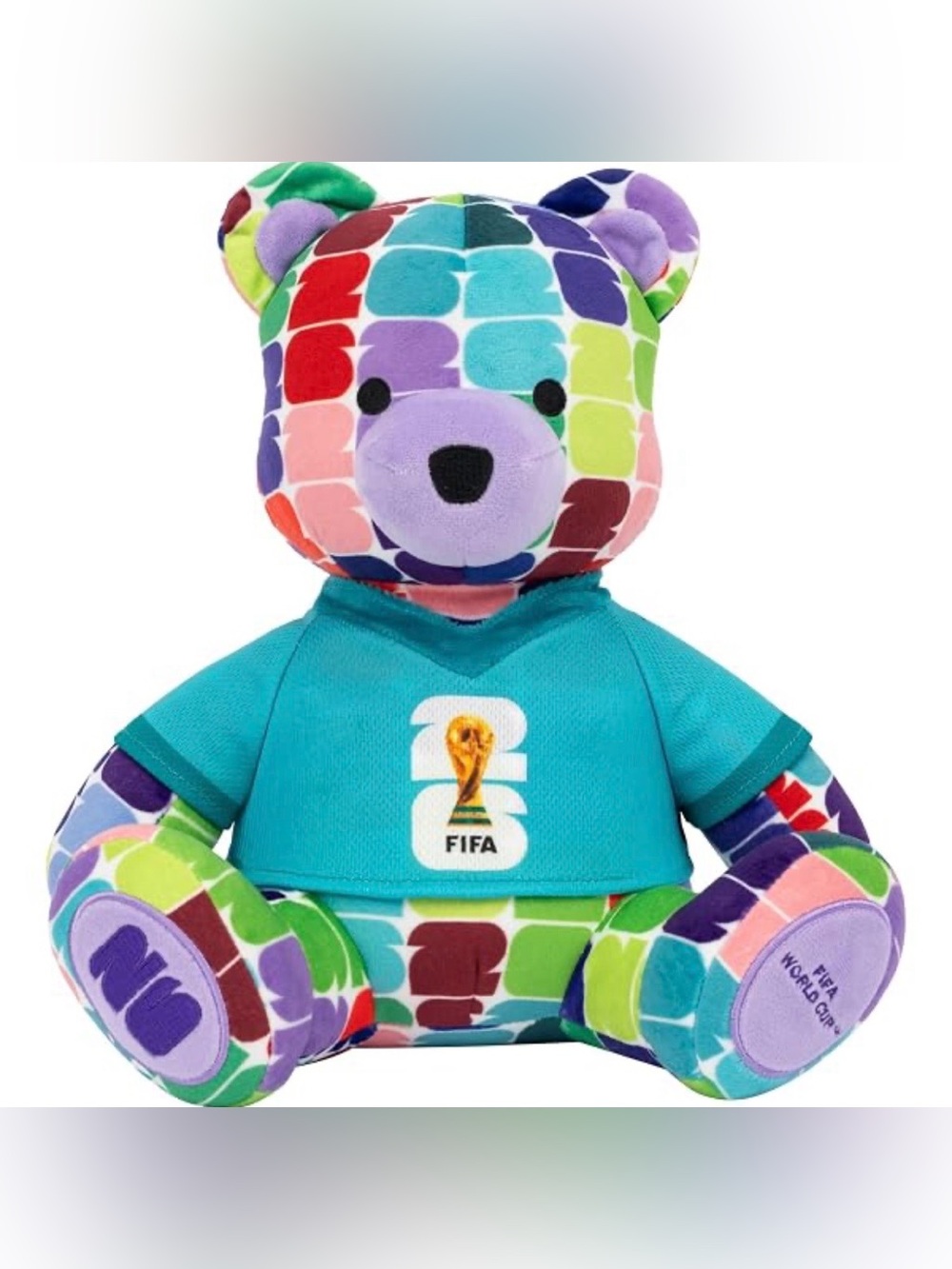 Official FIFA World Cup 2026 10” Soccer Bear Plush - removable Jersey